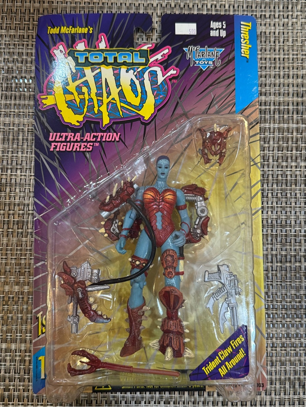 1996 McFarlane Toys Total Chaos THRESHER Series 1 Ultra Action Figure Blue Woman